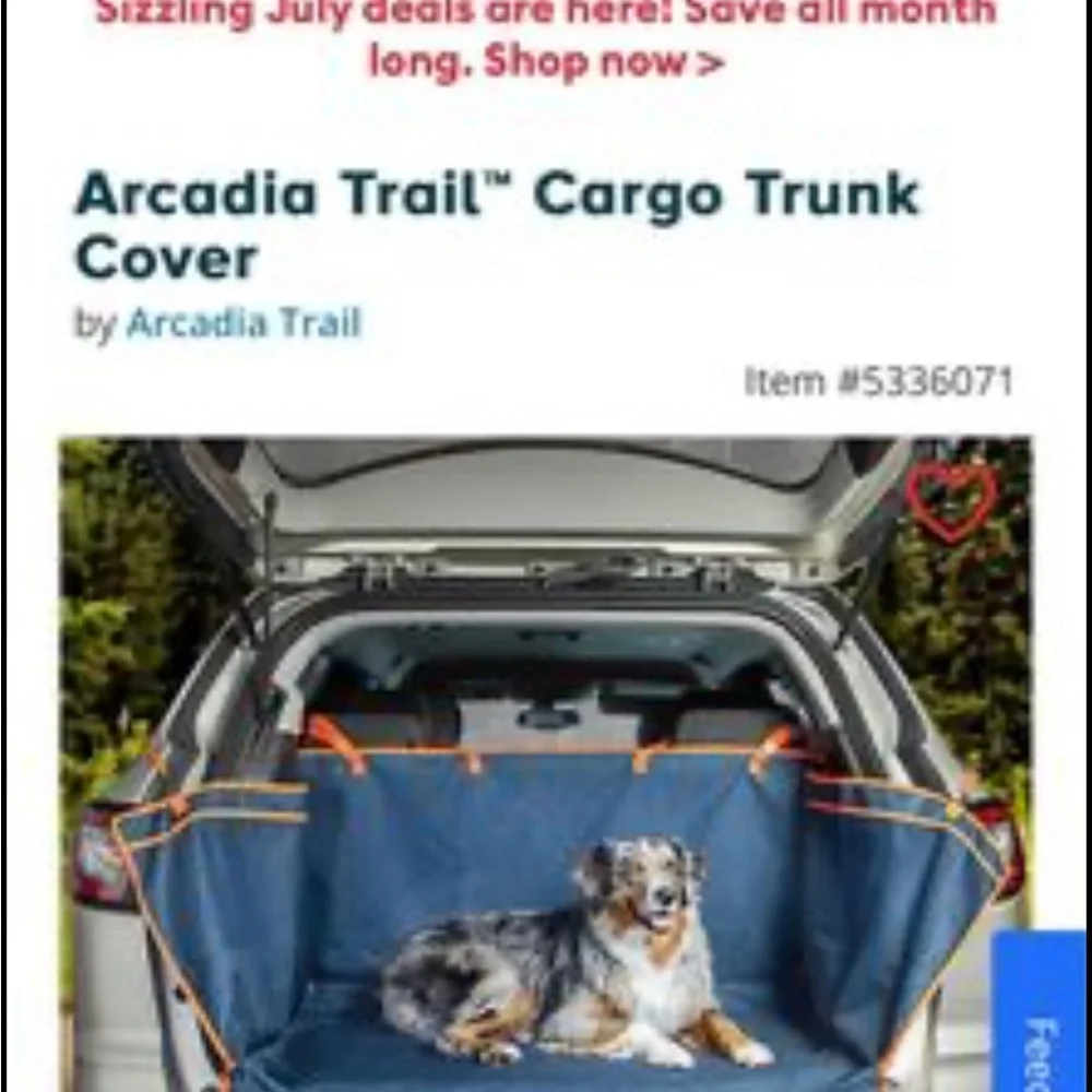 Cargo pet blanket